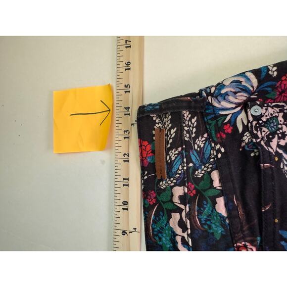 Pilcro by Anthropologie Floral Skinny 26 Mid Rise Maximalist Cottagecore Boho - Picture 5 of 11